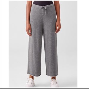 NWT EILEEN FISHER PERUVIAN ORGANIC COTTON BLEND WIDE-LEG PANT